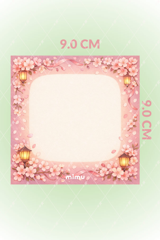 Sakura Çiçekli Memo Pad Seti Kiraz Çiçeği Temalı 6lı Çek Kopart Notluk