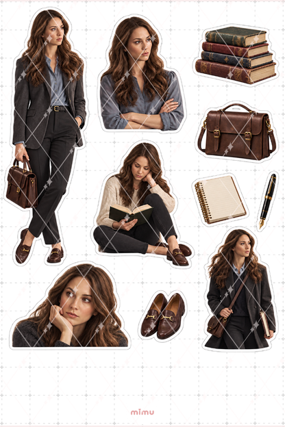 Spencer Hastings Sticker Seti Pretty Little Liars Dizi Temalı Dekoratif 2'li Etiket