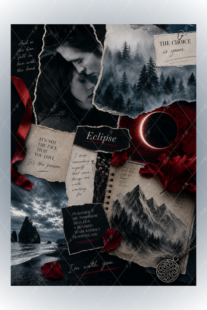 Twilight Film Temalı A5 Spiralli 4lü Not Defteri Seti Kalın Kapaklı Defter