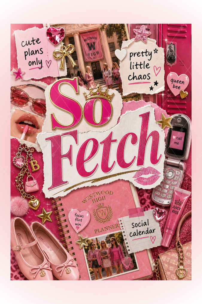 Mean Girls Film Temalı A5 Spiralli 4lü Not Defteri Seti Kalın Kapaklı Defter
