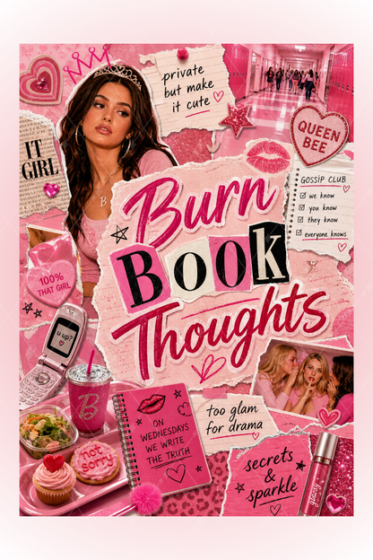Mean Girls Film Temalı A5 Spiralli 4lü Not Defteri Seti Kalın Kapaklı Defter