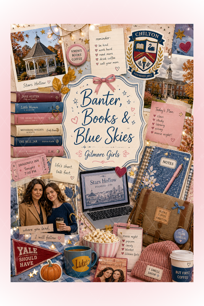 Gilmore Girls Dizisi Temalı A5 Spiralli 4lü Not Defteri Seti Kalın Kapaklı Defter