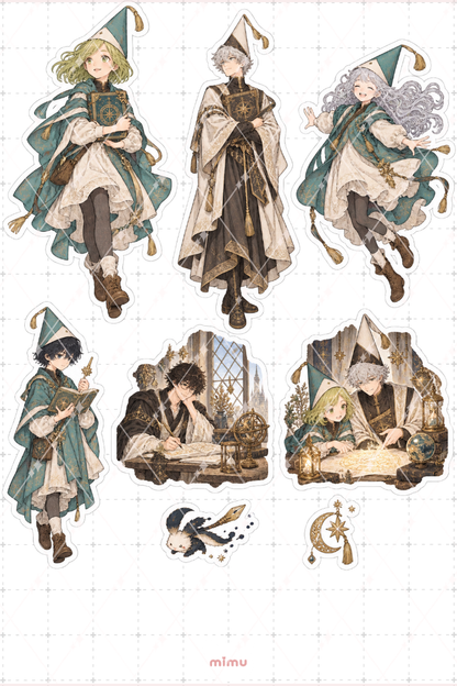 Witch Hat Atelier Sticker Seti Büyü Anime Temalı Dekoratif 2'li Etiket