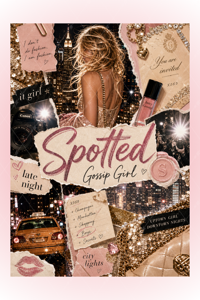 Gossip Girl Dizisi Temalı A5 Spiralli 4lü Not Defteri Seti Kalın Kapaklı Defter