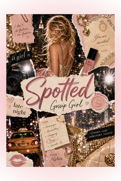 Gossip Girl Dizisi Temalı A5 Spiralli 4lü Not Defteri Seti Kalın Kapaklı Defter