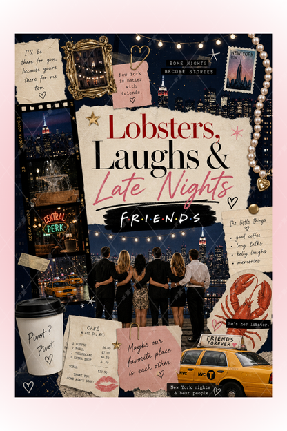 Friends Dizisi Temalı A5 Spiralli 4lü Not Defteri Seti Kalın Kapaklı Defter