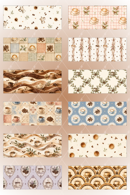 Desenli Kağıt Seti Scrapbook Kağıdı (220 gr) Ajanda Kolaj Junk Journal Bullet Journal Kağıtları