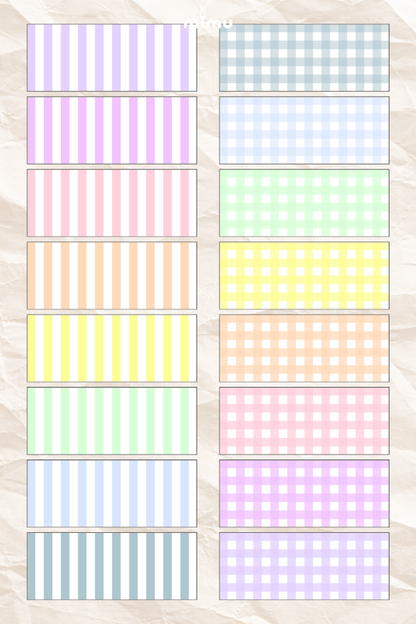 Desenli Kağıt Seti Scrapbook Kağıdı (220 gr) Ajanda Kolaj Junk Journal Bullet Journal Kağıtları