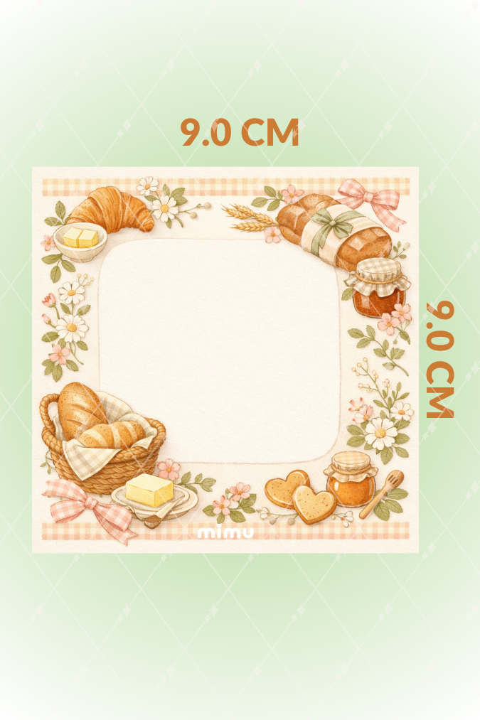 Cottagecore Memo Pad Seti Çiçek Çay Saati Çilek Mantar Detaylı 6lı Çek Kopart Notluk