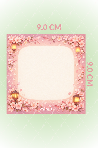Sakura Çiçekli Memo Pad Seti Kiraz Çiçeği Temalı 6lı Çek Kopart Notluk