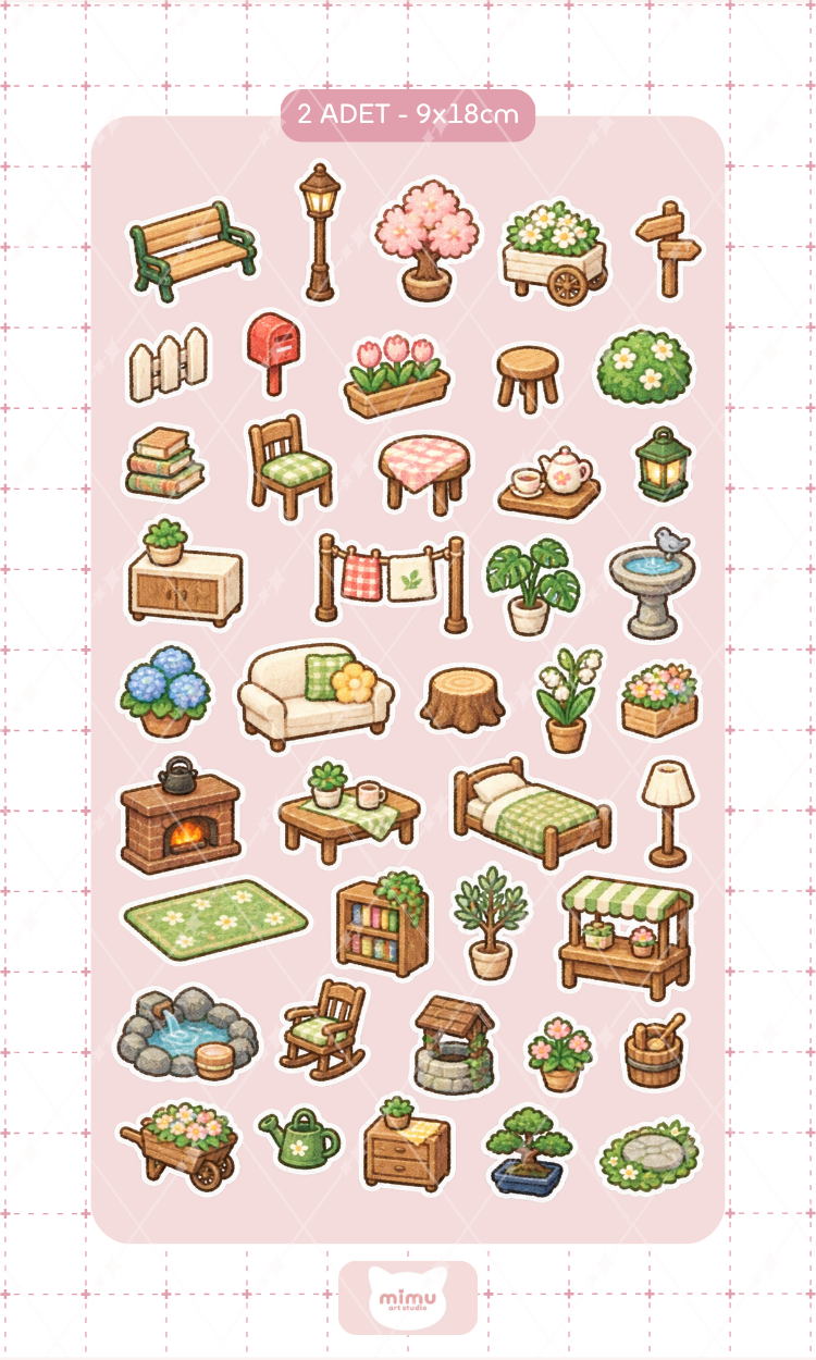 Animal Crossing Sticker Seti Animal Crossing Oyun Karakteri Dekoratif Etiket 2 Adet