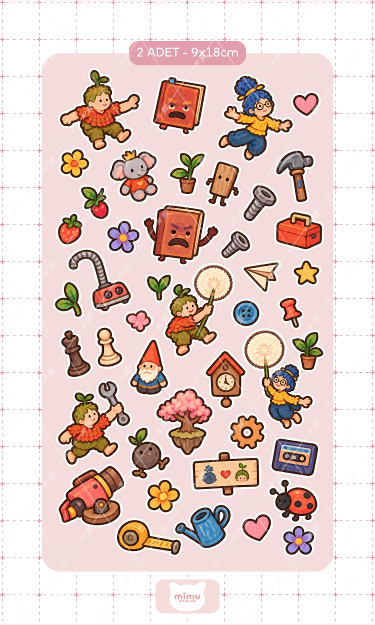It Takes Two Sticker Seti It Takes Two Oyun Karakteri Dekoratif Etiket 2 Adet